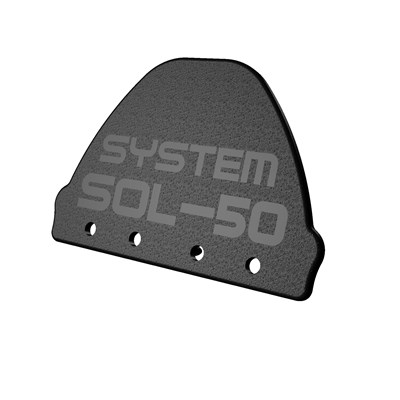 SOL-50i Premium Horizontalendkappe VE10 schwarz